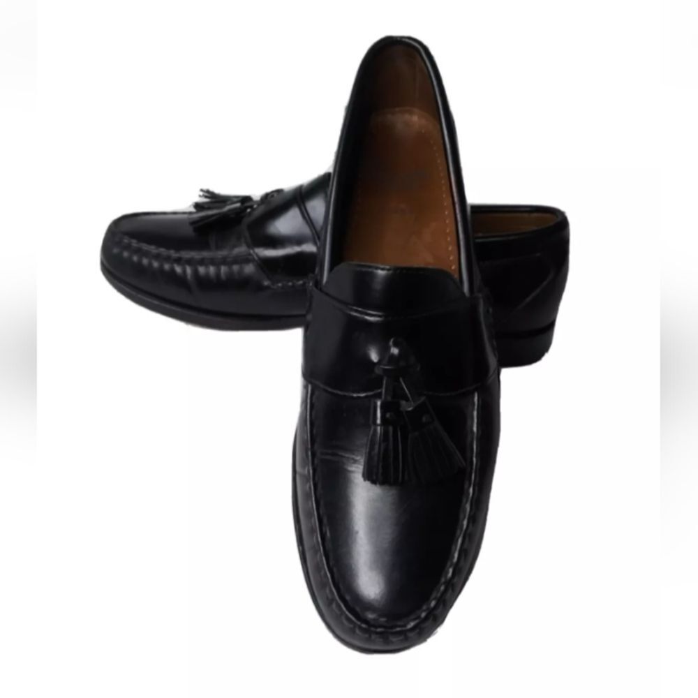 Allen Edmonds Stowe Tassel Loafers Size 8.5 C  Black Leather Shoes